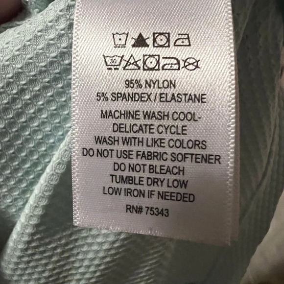 Mint Green Tommy Bahamas Golf Women's Sz L 3/4 Zip Lightweight Pullover - Picture 3 of 6